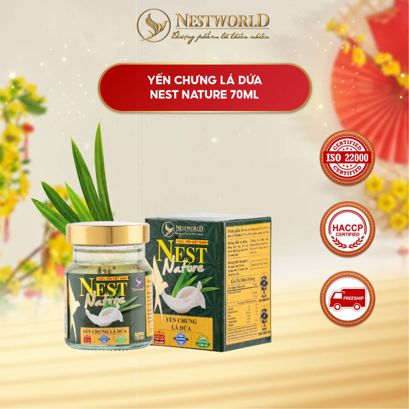 YẾN CHƯNG LÁ DỨA NEST NATURE 