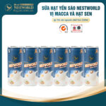 [ Combo 6 Lon] - Sữa Hạt Yến Sào Nestworld Macca Và Hạt Sen