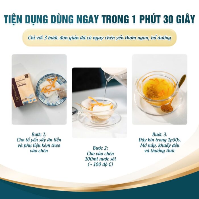 [Mới] - Tổ Yến Sấy Nguyên Chất Ăn Liền Nestworld vị Đông Trùng Hạ Thảo Quế Hoa - Ảnh 5