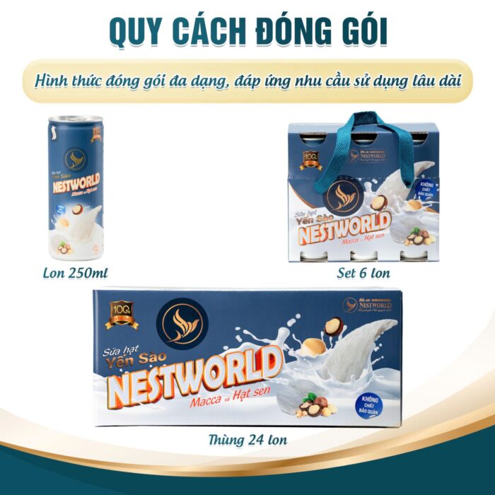 [Combo 2 Set 12 Lon] - Sữa Hạt Yến Sào Macca Và Hạt Sen - Ảnh 7