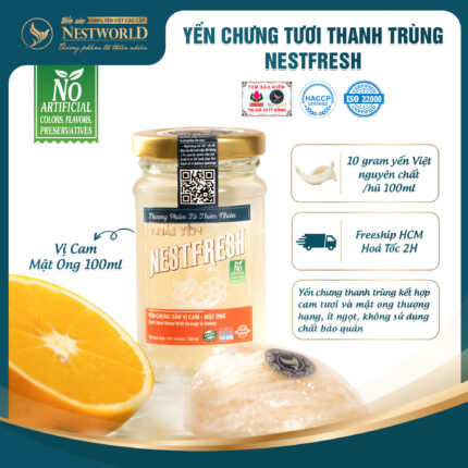 Yến Chưng Sẵn NestFresh Vị Cam - Mật Ong
