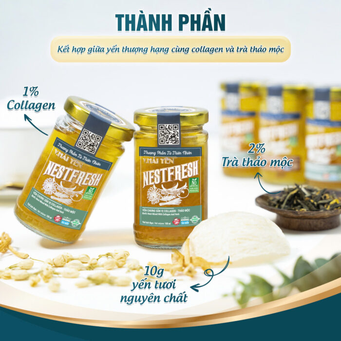 Yến Chưng Sẵn Vị Collagen - Thảo Mộc - Ảnh 2