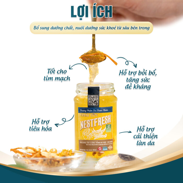 Yến Chưng Sẵn NestFresh Vị Đông Trùng Hạ Thảo - Hoa Nhài - Ảnh 4