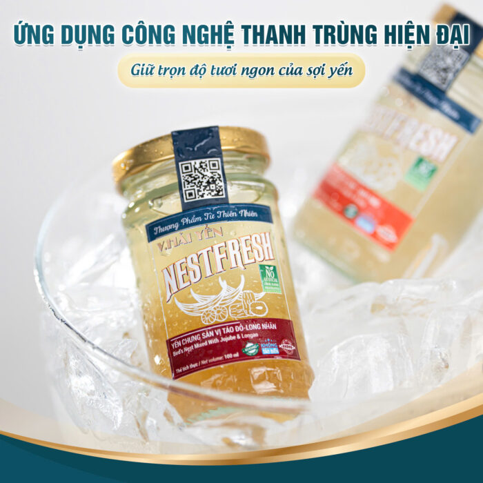Yến Chưng Sẵn NestFresh Vị Táo Đỏ - Long Nhãn - Ảnh 3