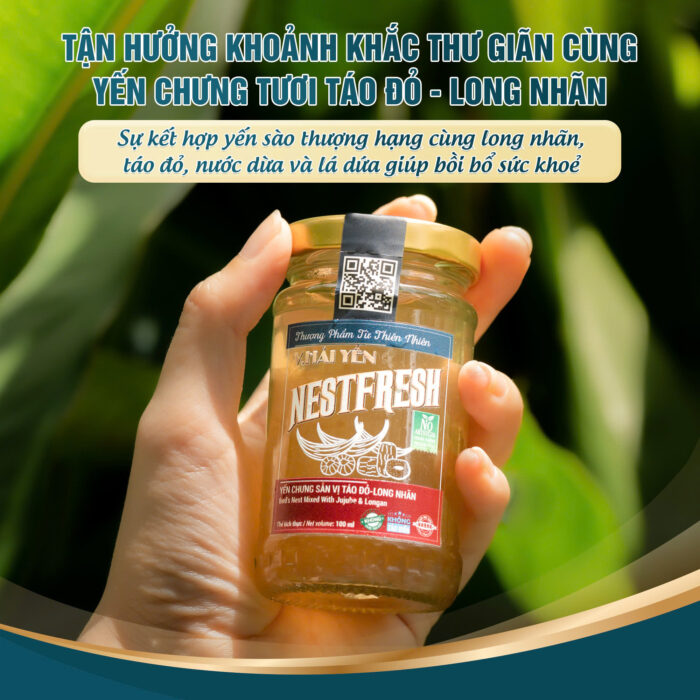 Yến Chưng Sẵn NestFresh Vị Táo Đỏ - Long Nhãn - Ảnh 9