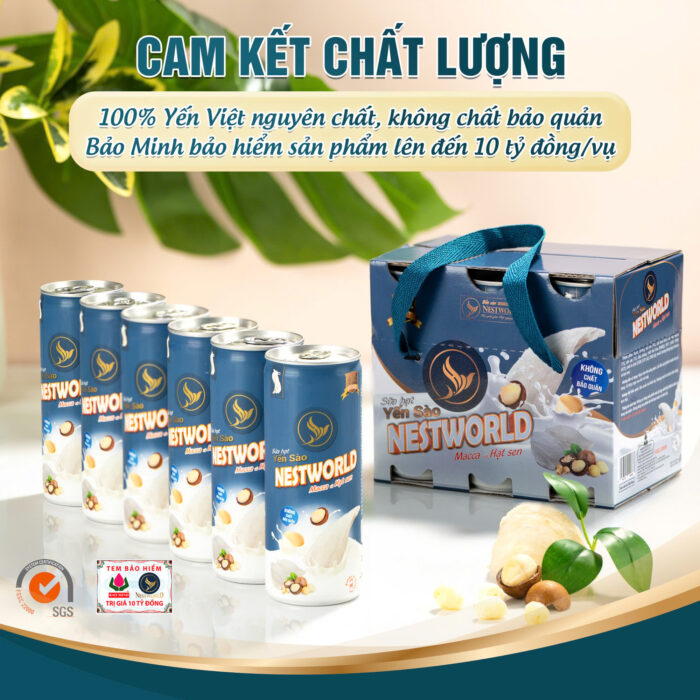 [Combo 2 Set 6 Lon] - Sữa Hạt Yến Sào Macca Và Hạt Sen - Ảnh 9