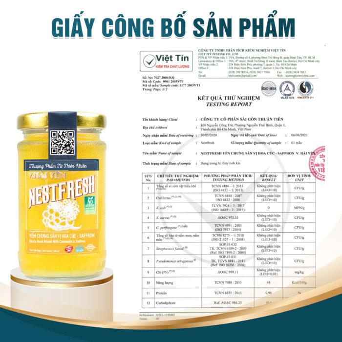 Yến Chưng Sẵn NestFresh Vị Hoa Cúc Saffron - Ảnh 4