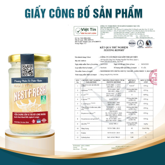 Yến Chưng Sẵn NestFresh Vị Táo Đỏ - Long Nhãn - Ảnh 4