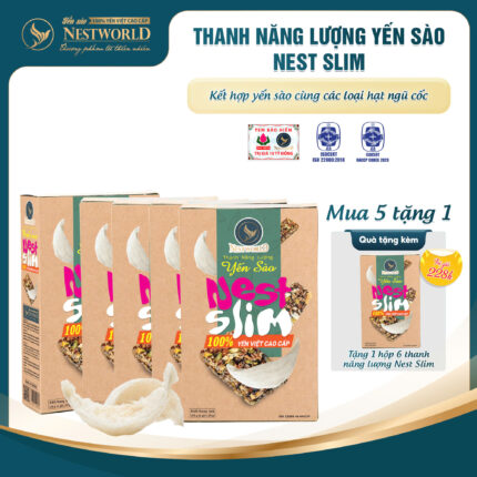 [MUA 5 TẶNG 1] - Hộp 6 Thanh Năng Lượng Yến Sào - Nest Slim