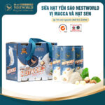 [Set 6 Lon] - Sữa Hạt Yến Sào Nestworld Macca Và Hạt Sen