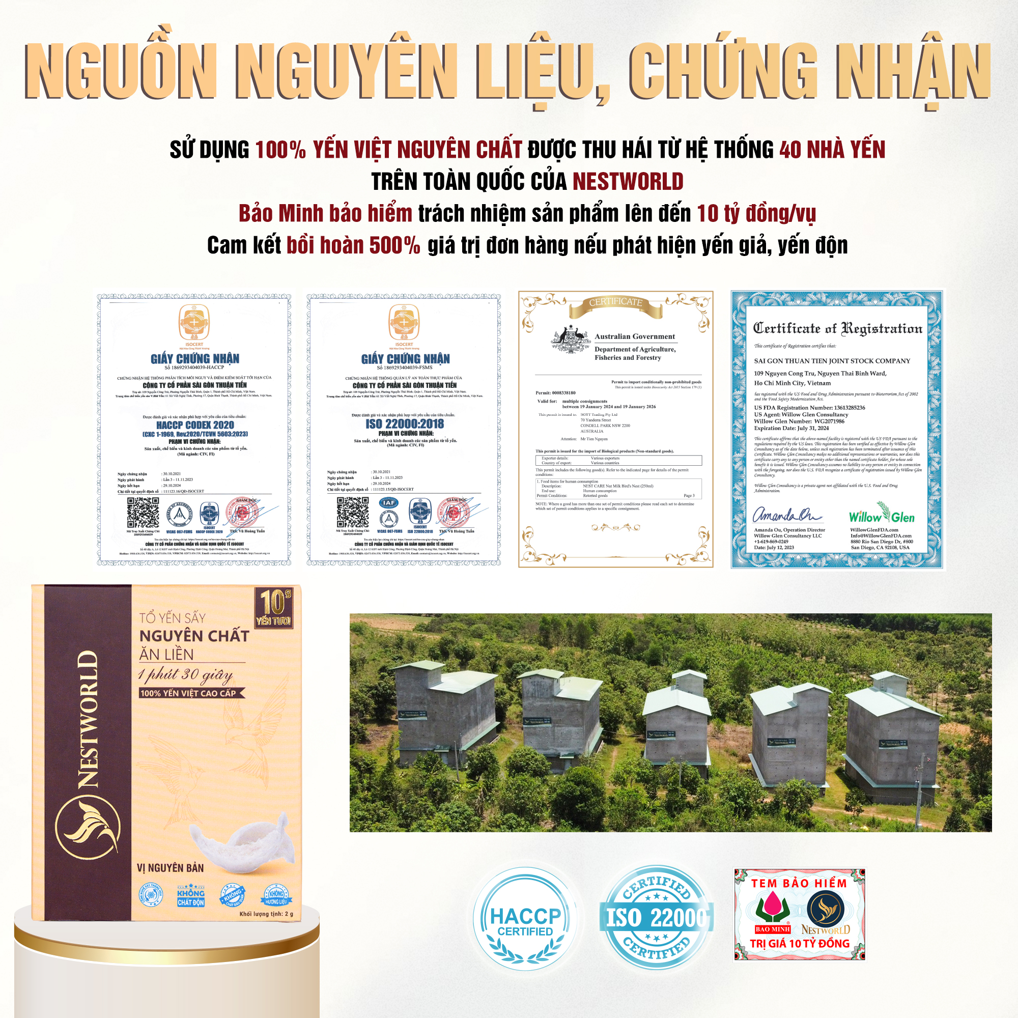 Chứng nhận Nestworld đạt được