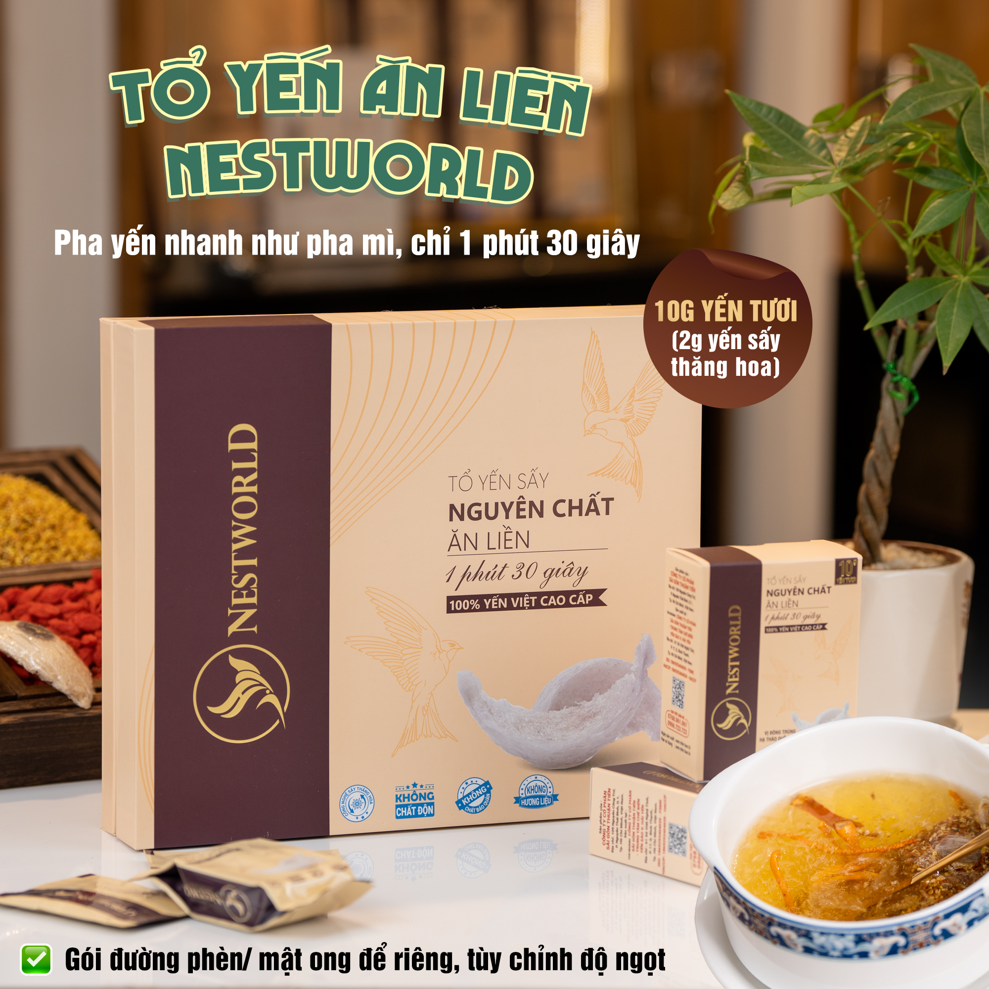 Tổ yến sấy dành cho người tiểu đường