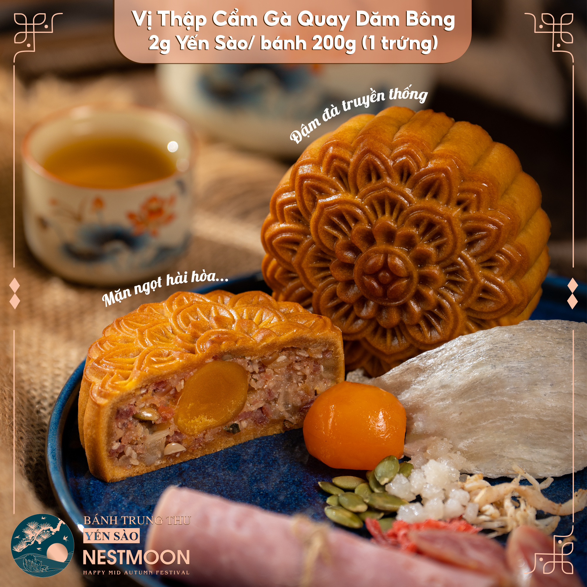 Vị thập cẩm gà quay dăm bông