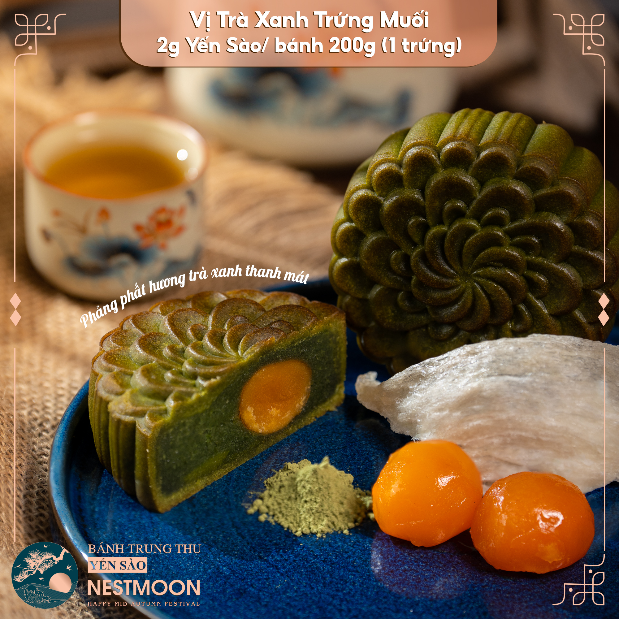 Vị trà xanh trứng muối
