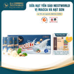 [Thùng 24 Lon] - Sữa Hạt Yến Sào Nestworld Macca Và Hạt Sen