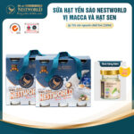 [Combo 2 Set 12 Lon] - Sữa Hạt Yến Sào Nestworld Macca Và Hạt Sen