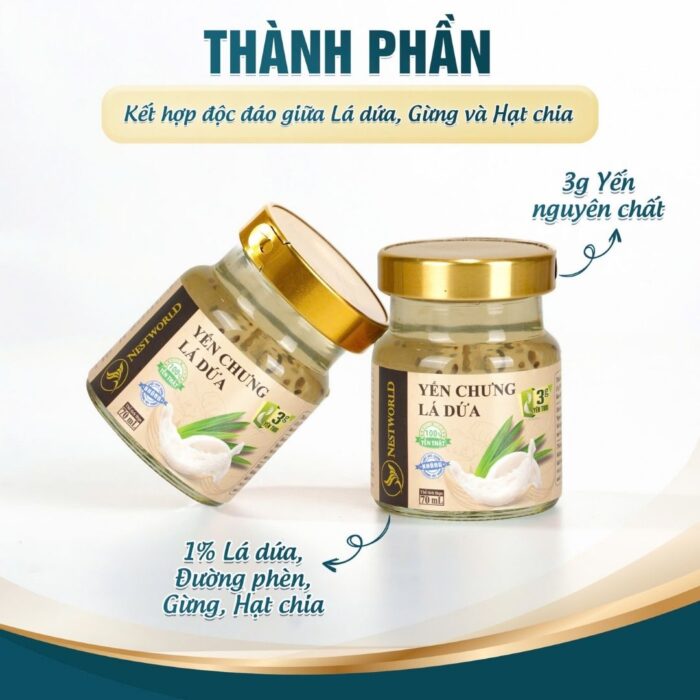 [Set 6] - Yến Chưng Lá Dứa Nestworld - Ảnh 2