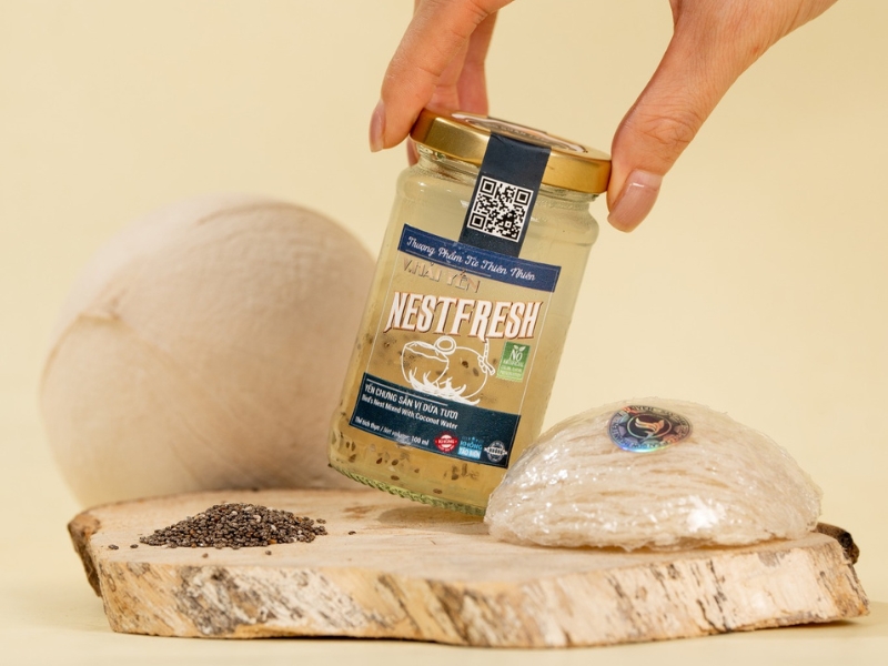 yến chưng sẵn vị dừa tươi