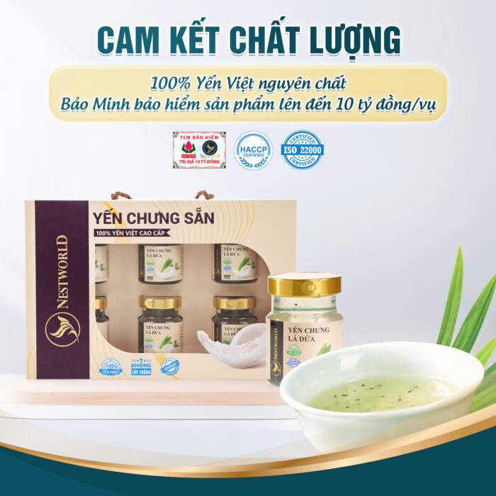[Mới] - Set 6 Hũ Yến Chưng Lá Dứa Nestworld - Ảnh 8