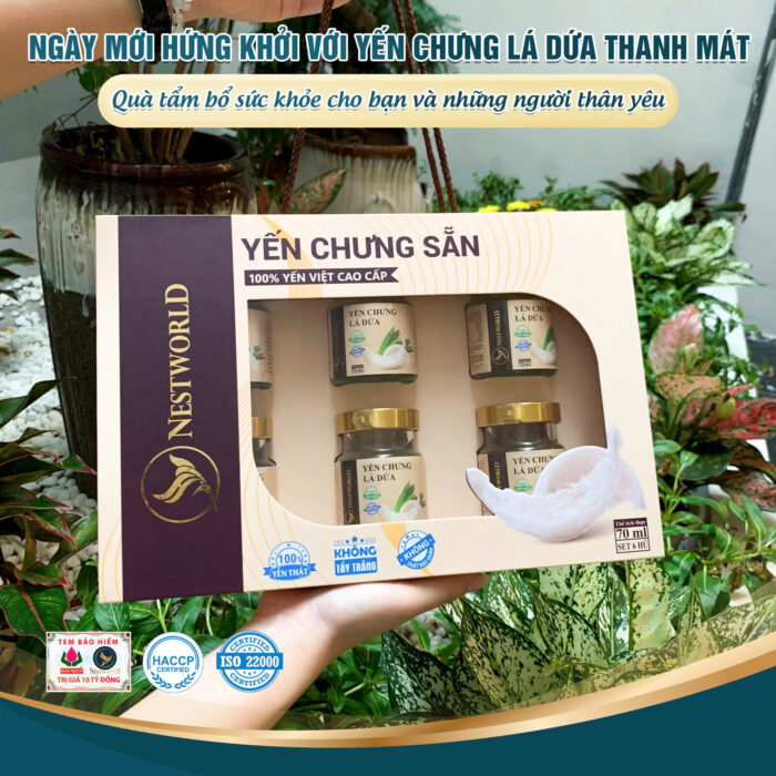 [Mới] - Set 6 Hũ Yến Chưng Lá Dứa Nestworld - Ảnh 9