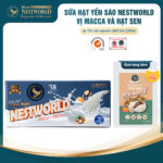 [Thùng 24 Lon] - Sữa Hạt Yến Sào Nestworld Macca Và Hạt Sen