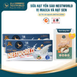 [Combo 2 Thùng] - Sữa Hạt Yến Sào Nestworld Macca Và Hạt Sen