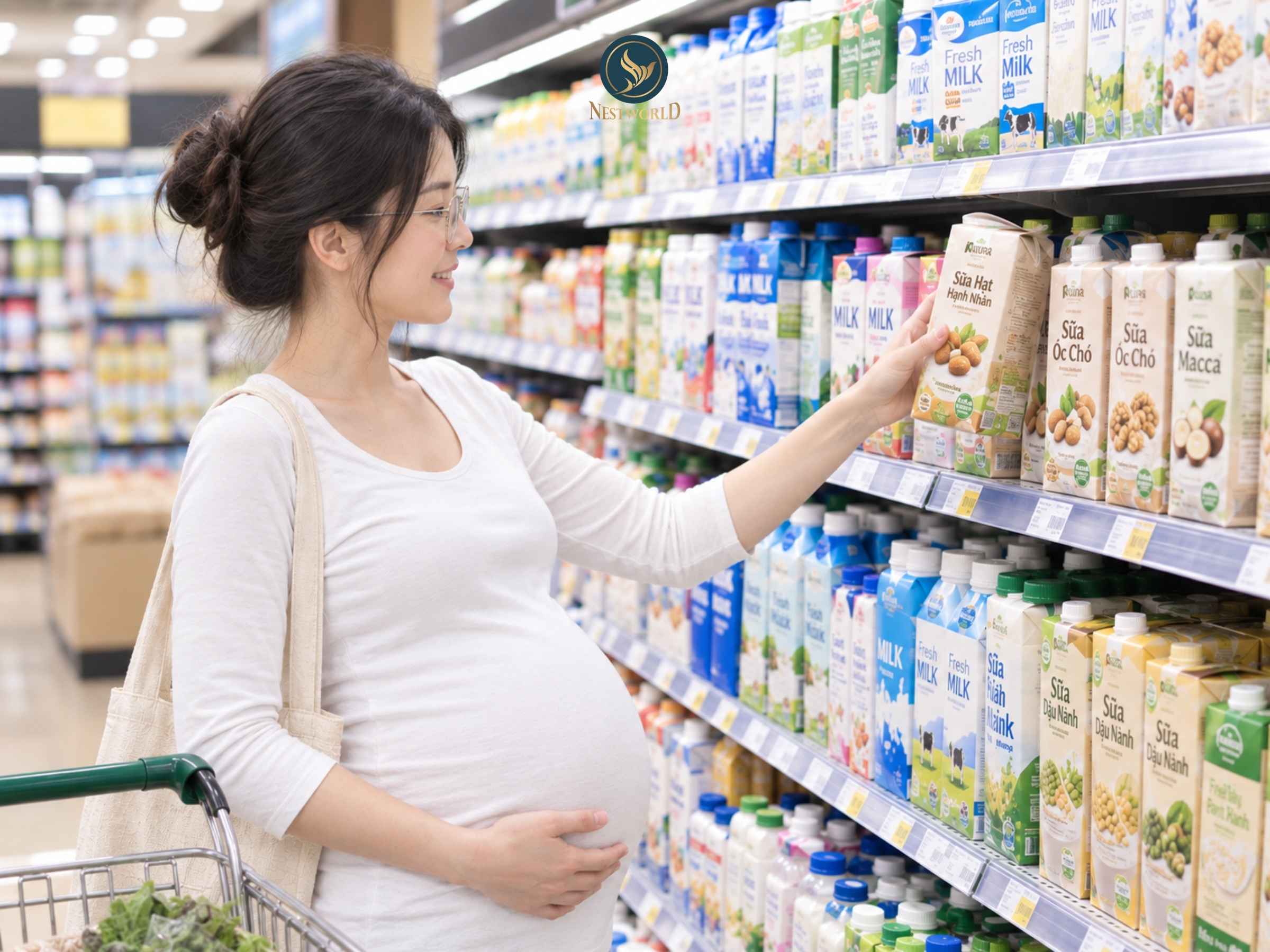 Cách lựa chọn sữa hạt cho phụ nữ mang bầu