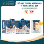 [Combo 2 Set 6 Lon] - Sữa Hạt Yến Sào Macca Và Hạt Sen