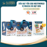 [Combo 2 Set 12 Lon] - Sữa Hạt Yến Sào Macca Và Hạt Sen