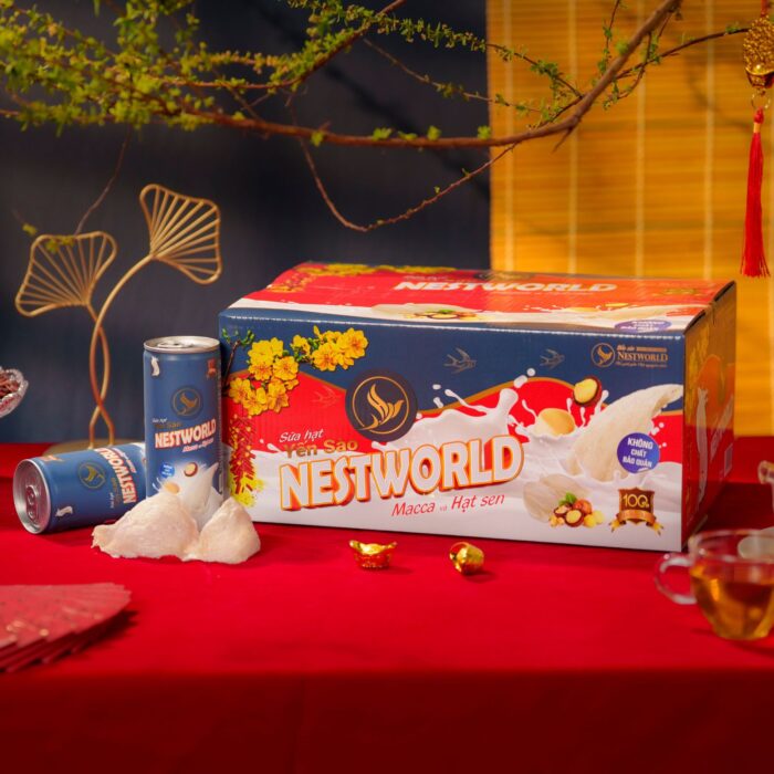 [Phiên bản 2026] - Thùng 24 Lon Sữa Hạt Yến Sào Nestworld Macca Và Hạt Sen - Ảnh 6