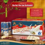 [Phiên bản 2026] - Thùng 24 Lon Sữa Hạt Yến Sào Nestworld Macca Và Hạt Sen