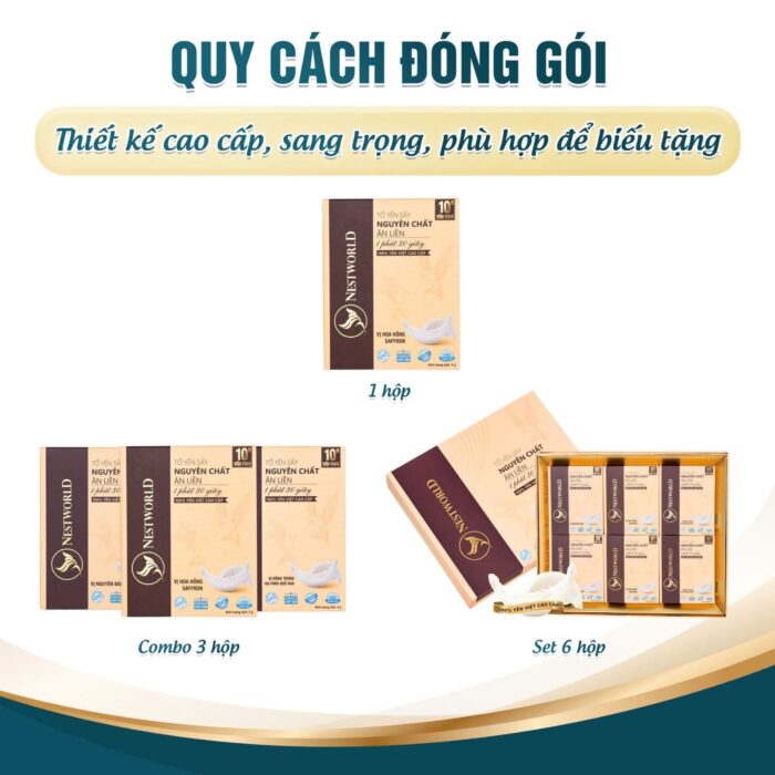 [Combo 3 Tặng 1] - Tổ Yến Sấy Nguyên Chất Ăn Liền Nestworld - Ảnh 8