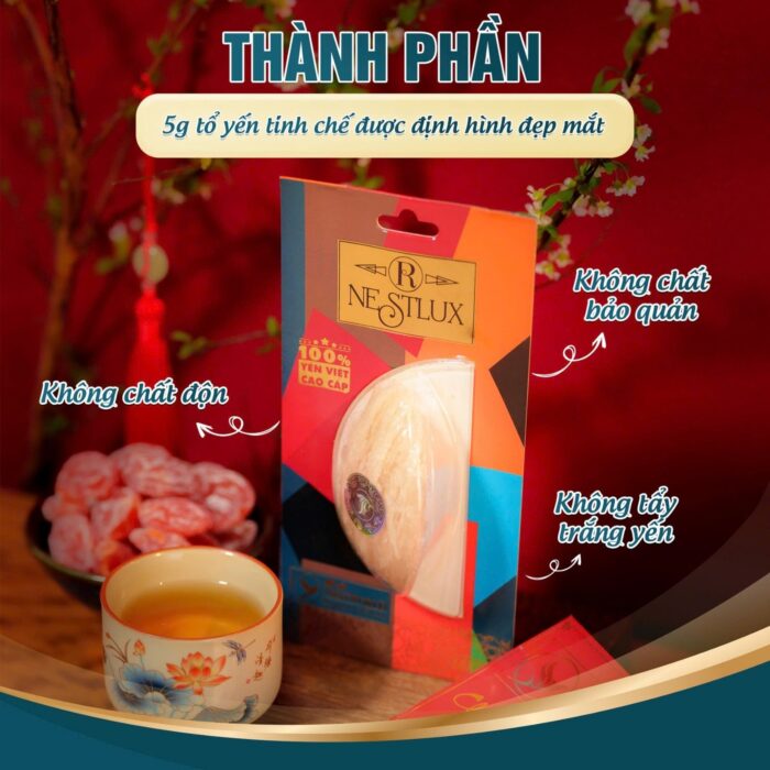 [Mới] - Bao lì xì tổ yến tinh chế Nestlux R 5g Đa sắc màu - Ảnh 2