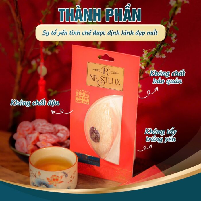 [Combo 5 Tặng 1] - Bao lì xì tổ yến tinh chế Nestlux R 5g - Ảnh 2