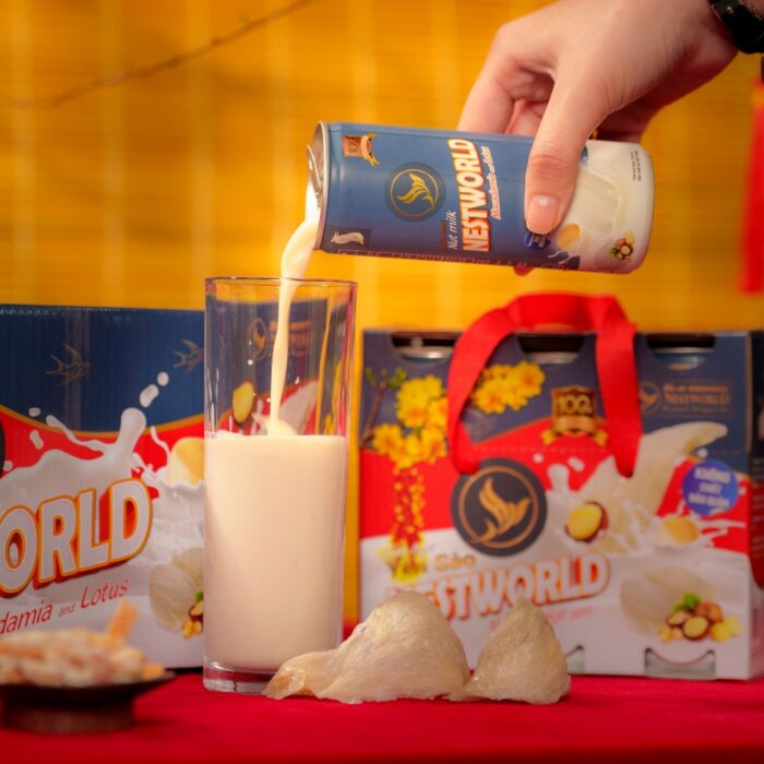 [Phiên bản 2026] - Thùng 24 Lon Sữa Hạt Yến Sào Nestworld Macca Và Hạt Sen - Ảnh 2