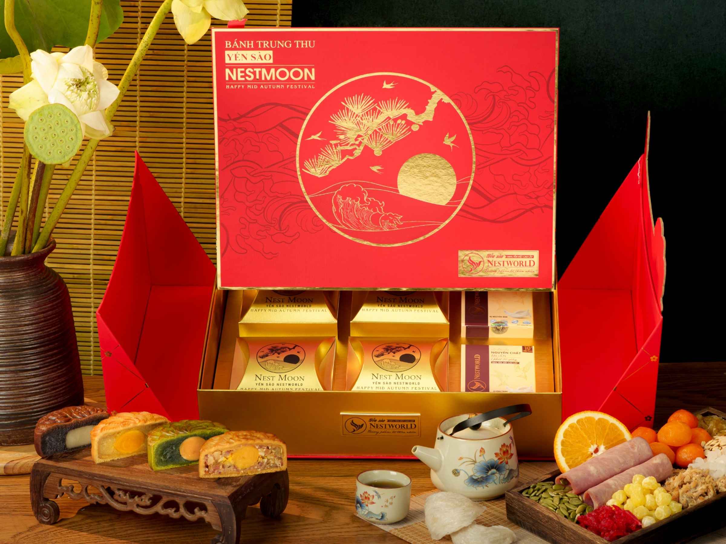 Set bánh trung thu yến sào Vinh Hoa
