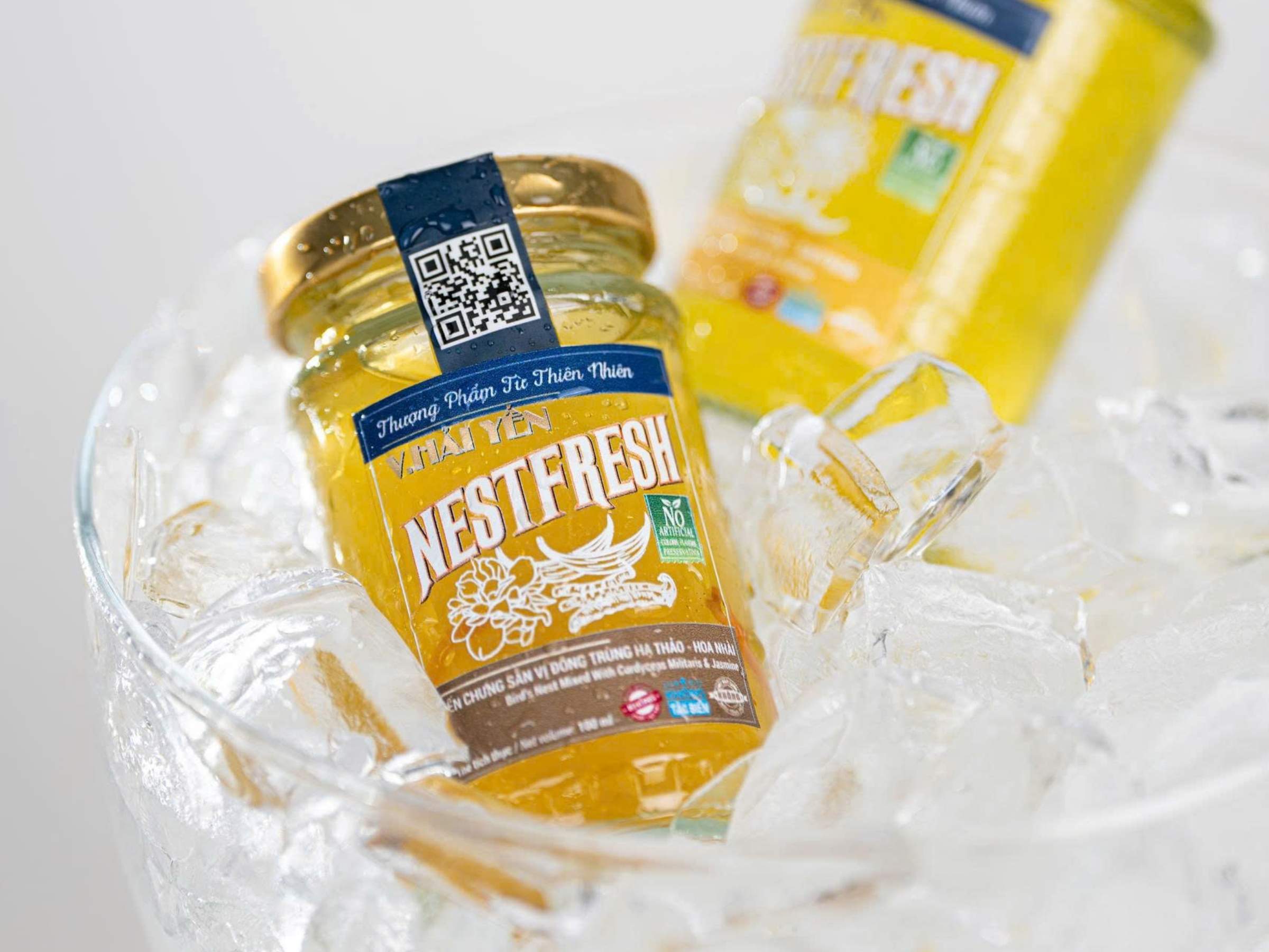 Yến chưng tươi Nest Fresh vị Đông trùng hạ thảo - Hoa nhài